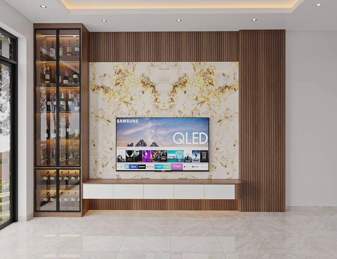 Kệ ti vi + tủ trang trí NB12