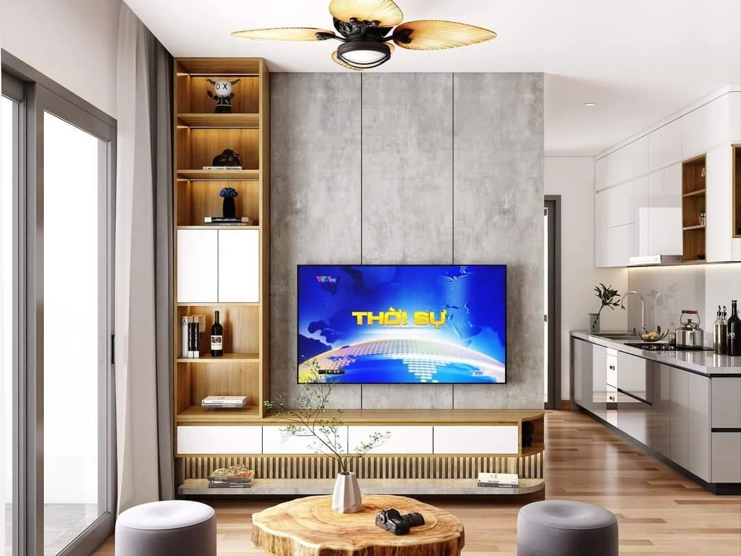 Kệ ti vi + tủ trang trí NB15