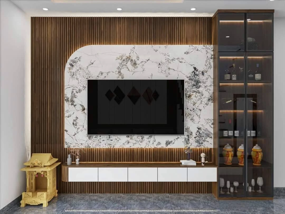 Kệ ti vi + tủ trang trí NB16